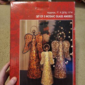 Set of 3 Mosaic Angels